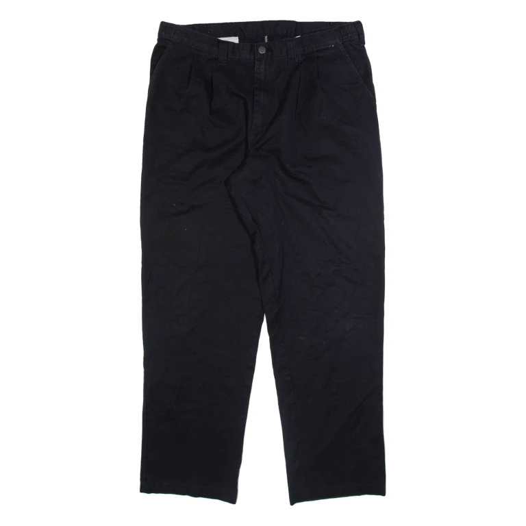 DICKIES Womens Trousers Black Regular Tapered W38 L32