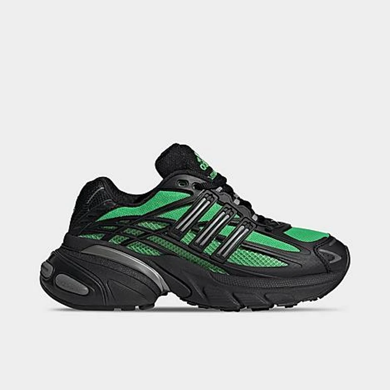 adidas Big Kids Adistar XLG 2.0 Casual Shoes in Semi Screaming Green/Core Black/Iron Metallic Size: 3.5