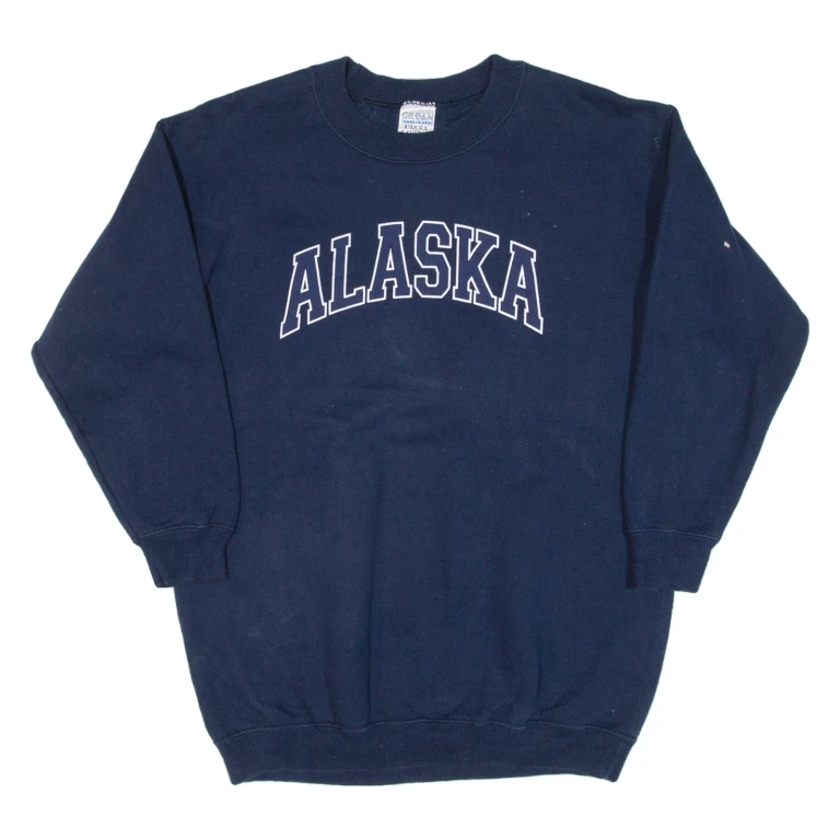 GILDAN Alaska Mens Sweatshirt Blue S