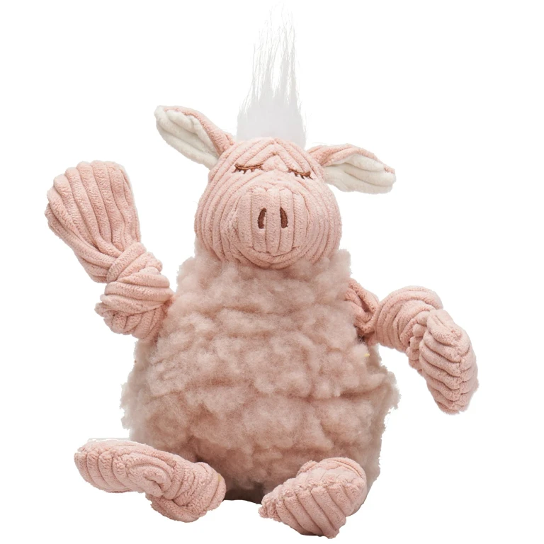 Penelope Pig HuggleFleece FlufferKnottie Plush Dog Toy