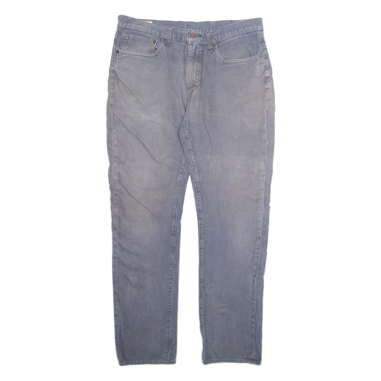 LEVI'S Womens Trousers Grey Regular Tapered W34 L32