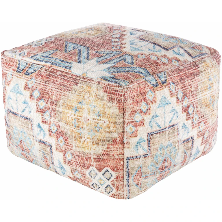Dulwich Handwoven Neutral Pouf
