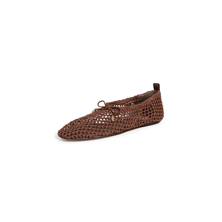 Dolce Vita Kaylyn Woven Flats Dk Brown Crochet 10