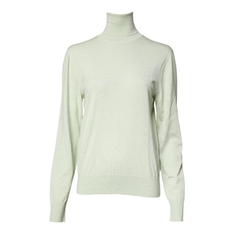 Dolce & Gabbana Light Green Wool Turtleneck Pullover Sweater Virgin Clothing - Men