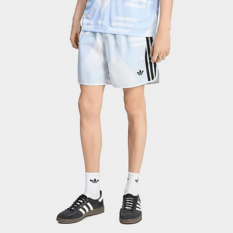 Men's Originals Bruised Banana Print 5" Woven Shorts in White Size: XS