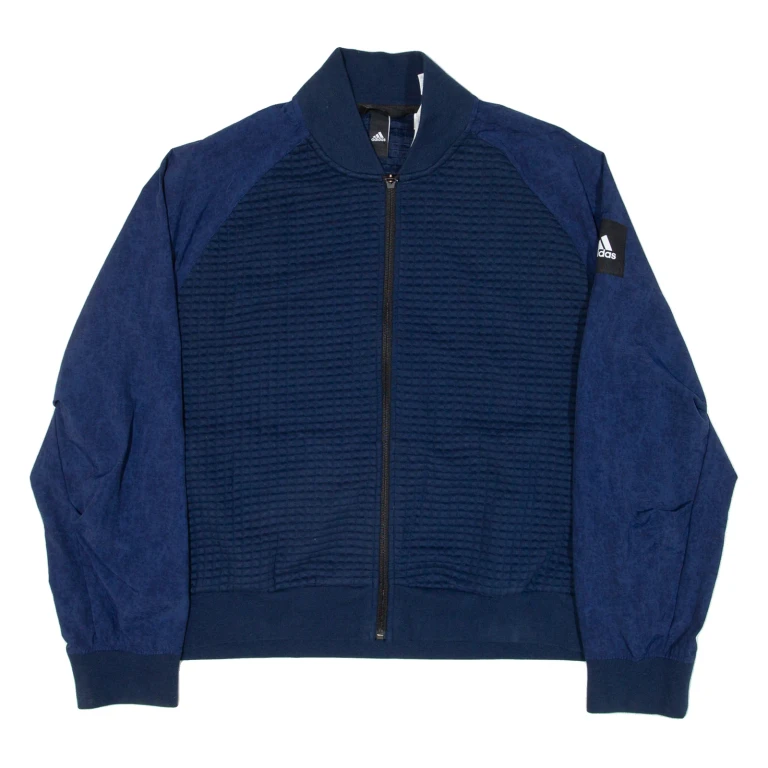 ADIDAS Womens Bomber Jacket Blue XL