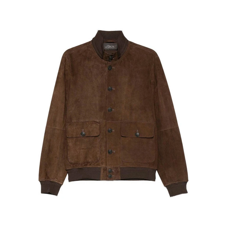 Blouson En Cuir - Marron (RIVERSIDE126)