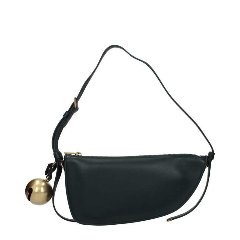 Burberry Green Leather Shoulder Bag - Women