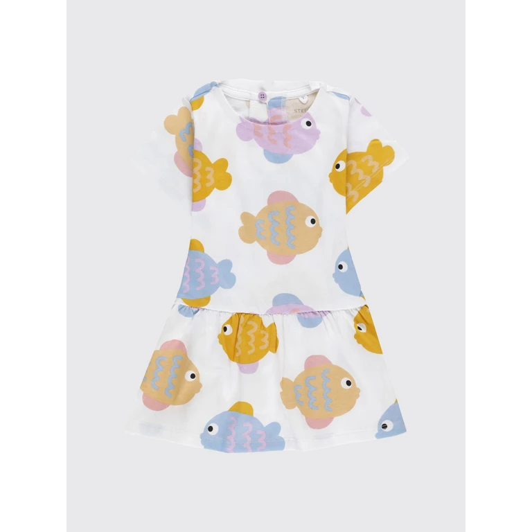 Girl's Graphic Print T-shirt Dress in Cotton (TY1081BZ3573100MC)