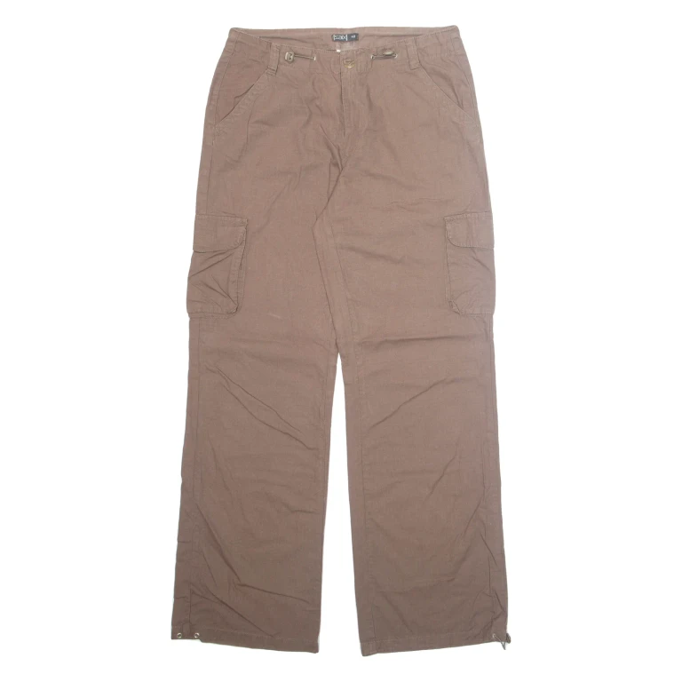 SAIX Cargo Workwear Mens Trousers Brown Regular Straight W30 L32