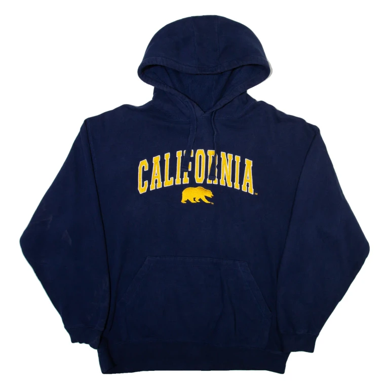CAMPUS DRIVE California Mens Blue Hoodie USA M