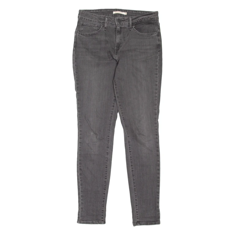 LEVI'S 721 High Rise Womens Jeans Grey Slim Skinny W28 L30