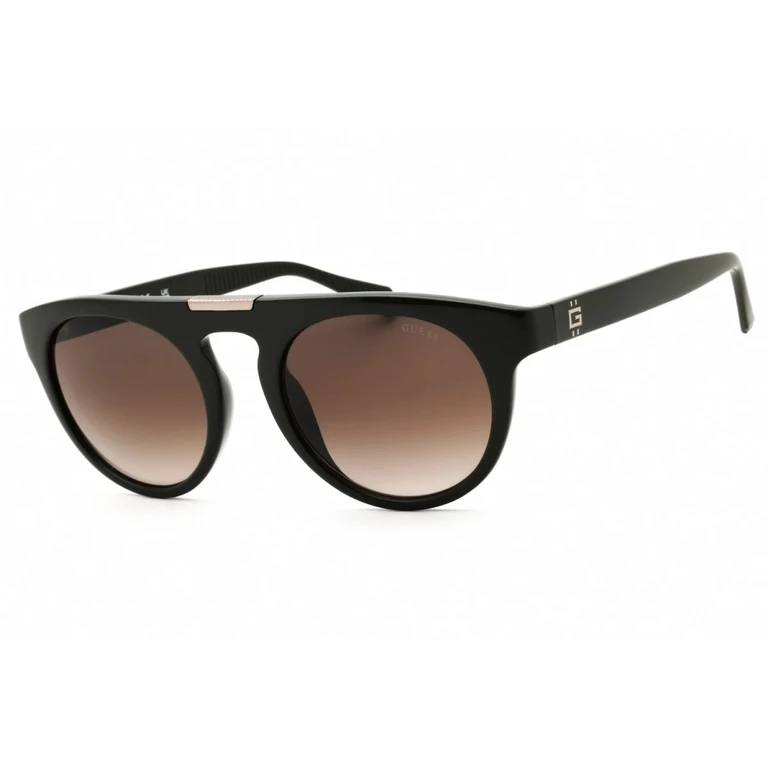 Brown Gradient Round Mens Sunglasses GU00275 96F 52