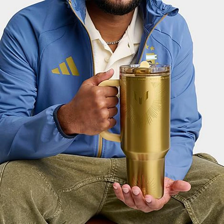 Quencher ProTour Legacy Flip Straw Messi Tumbler (40 oz) in Messi Striker Blue Size: 40 Oz.
