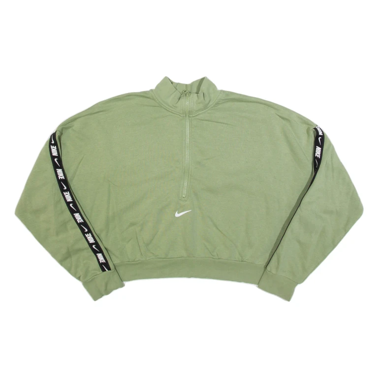 NIKE Cropped Womens Sweatshirt Green XL