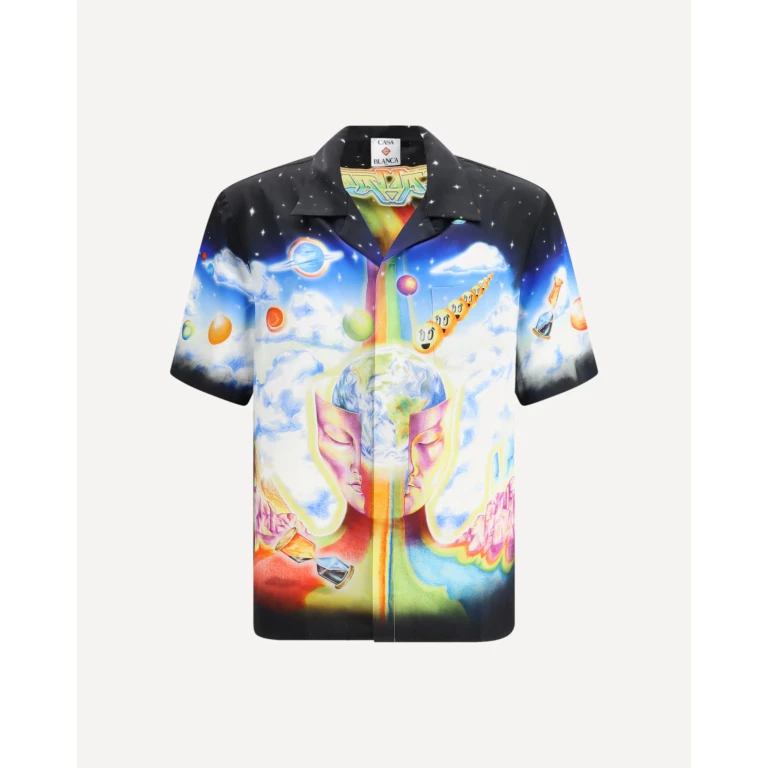 CASABLANCA Cuban Shirt with graphic print Male L