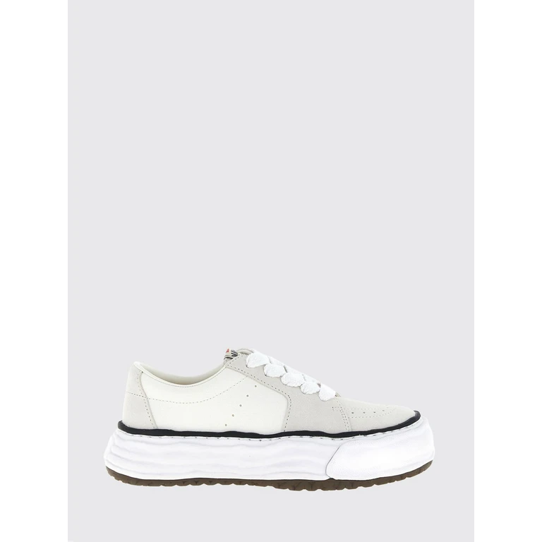 Eric Low Top Leather and Cotton Canvas Sneakers (A16FW701WHITE)