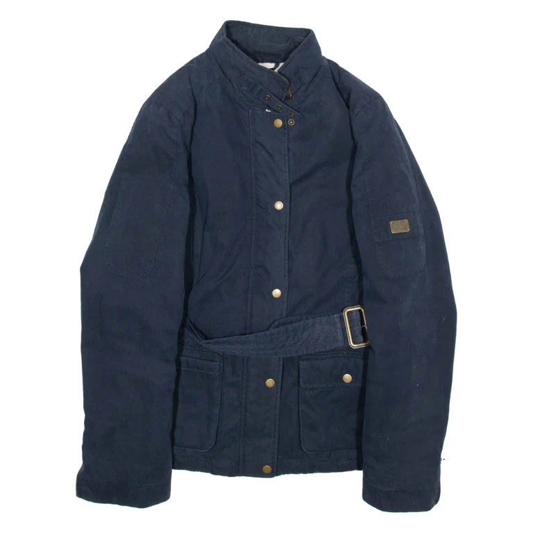 DIESEL Sherpa Lined Womens Overcoat Coat Blue M