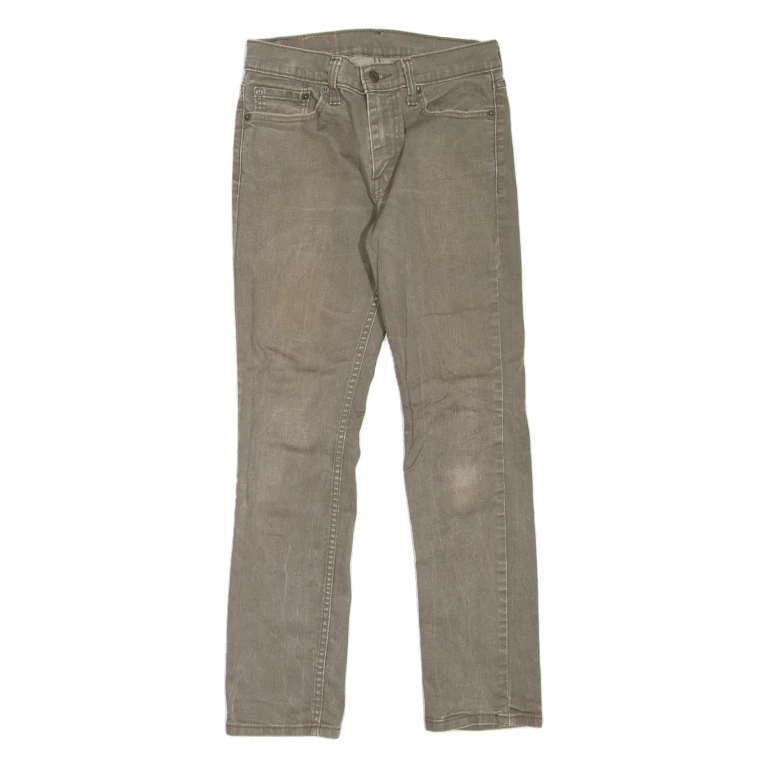 LEVI'S 511 Jeans Mens Green Slim Straight W26 L30