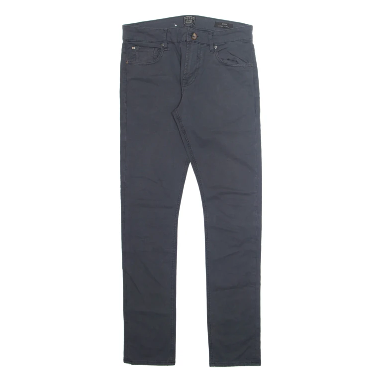 GUESS Mens Trousers Grey Regular Skinny W32 L34