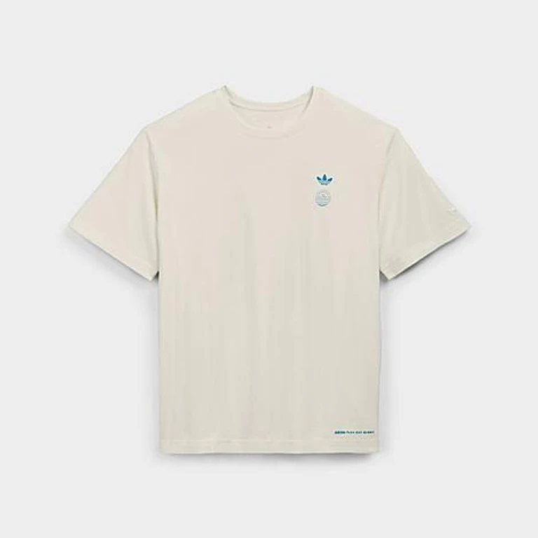 Men's Originals x Bad Bunny DTmF Buenos Aires Graphic Oversized Heavyweight T-Shirt in Cream White Size: Small
