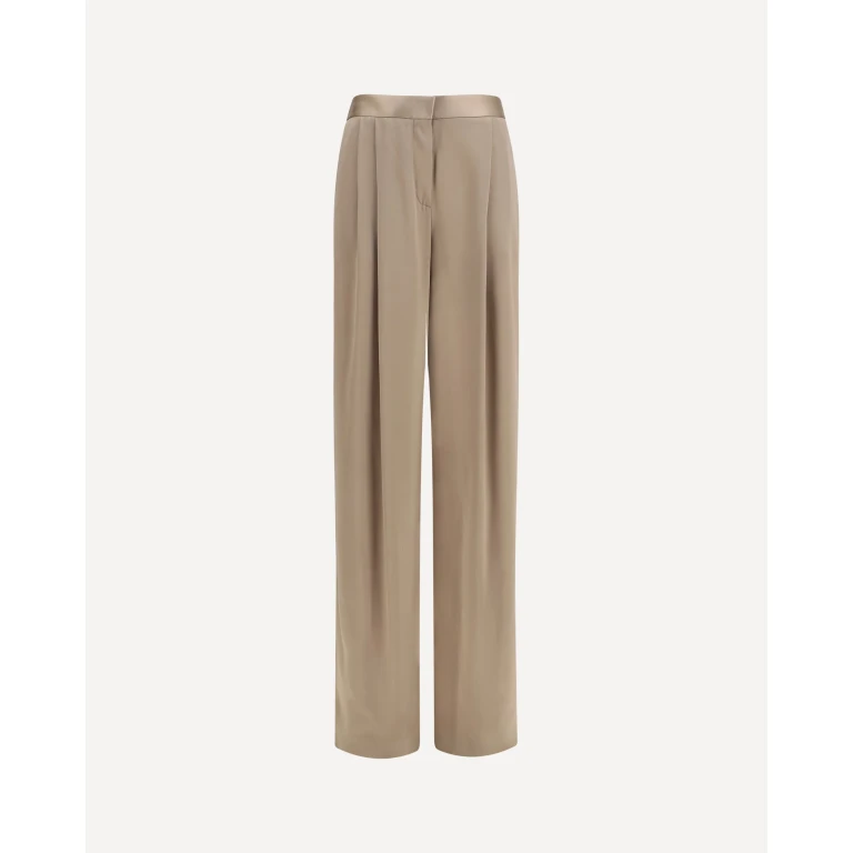 Straight silk Pants Female 38