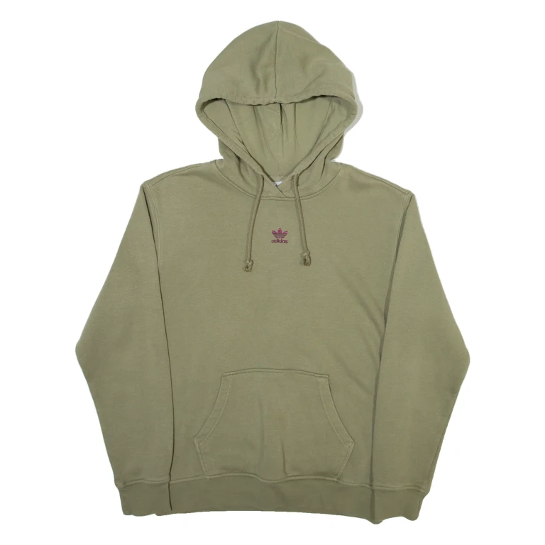 ADIDAS Womens Green Hoodie UK 8