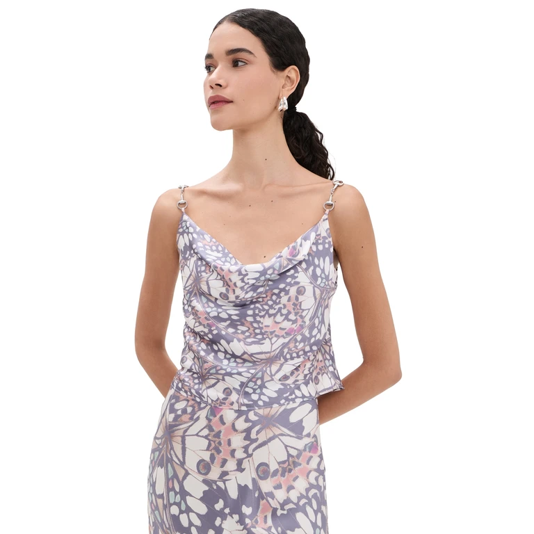 L'AGENCE Calista Trim Cami Multi Small Butterfly Wing XS