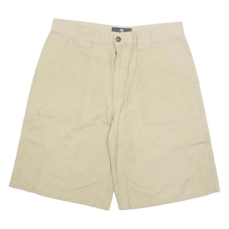AUTHENTIC WEAR Mens Casual Shorts Beige M W32