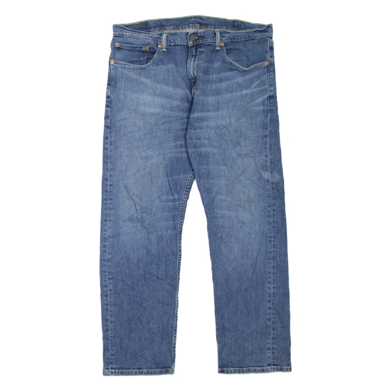 LEVI'S 505 Jeans Mens Blue Regular Straight Stone Wash W38 L30