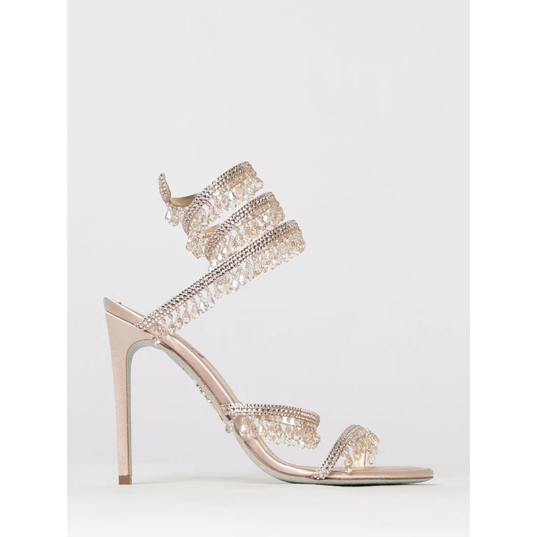 Heeled Sandal Woman color Champagne (C12535-105-R001V761)