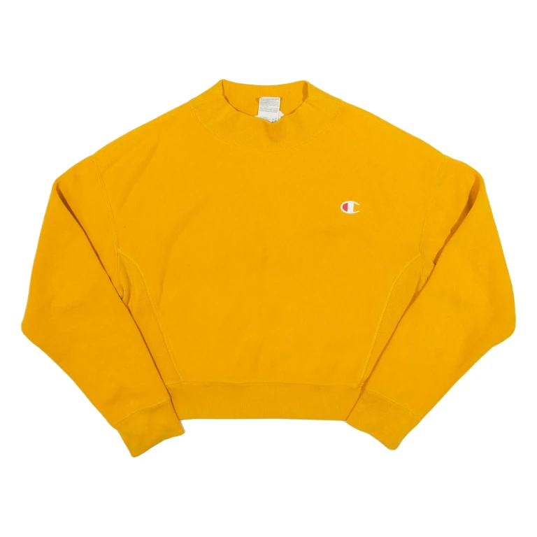 CHAMPION REVERSE WEAVE Womens Sweatshirt Yellow S
