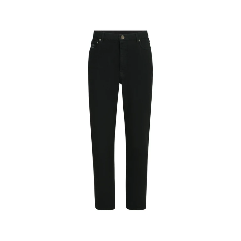 Brunello Cucinelli Garment-dyed Denim Iconic-fit Five-pocket Trousers