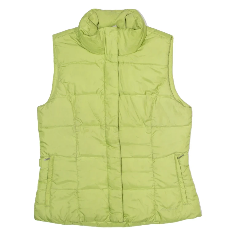 EDDIE BAUER Womens Puffer Gilet Green 90s M