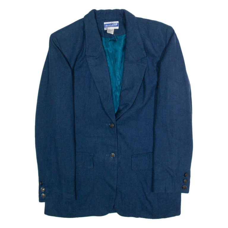 PENDLETON Mens Blazer Jacket Blue Wool S