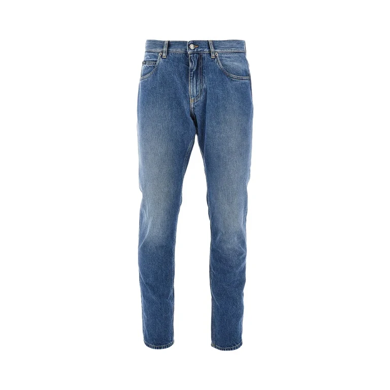Calças de ganga Dolce & Gabbana Regular Fit com bordado de brasão