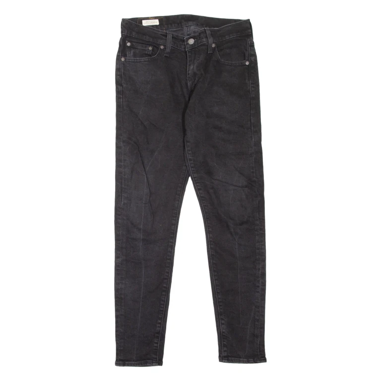 LEVI'S Taper BIG E Mens Jeans Black Slim Skinny W30 L30