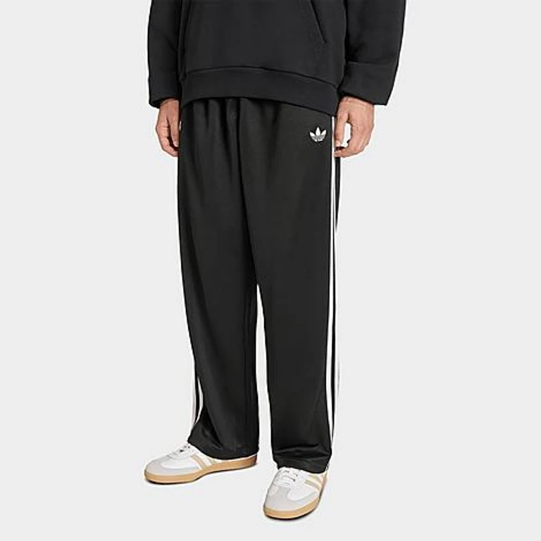 adidas Men's Originals adicolor Loose Track Pants in Black/White Size: XS