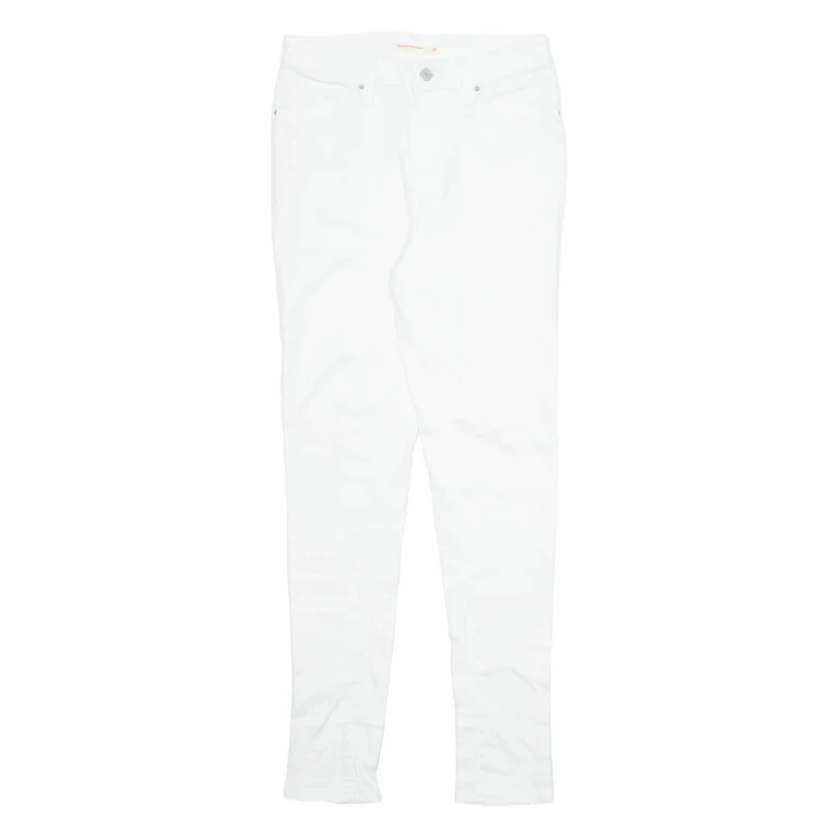 LEVI'S 721 Womens Jeans White Regular Tapered W29 L32