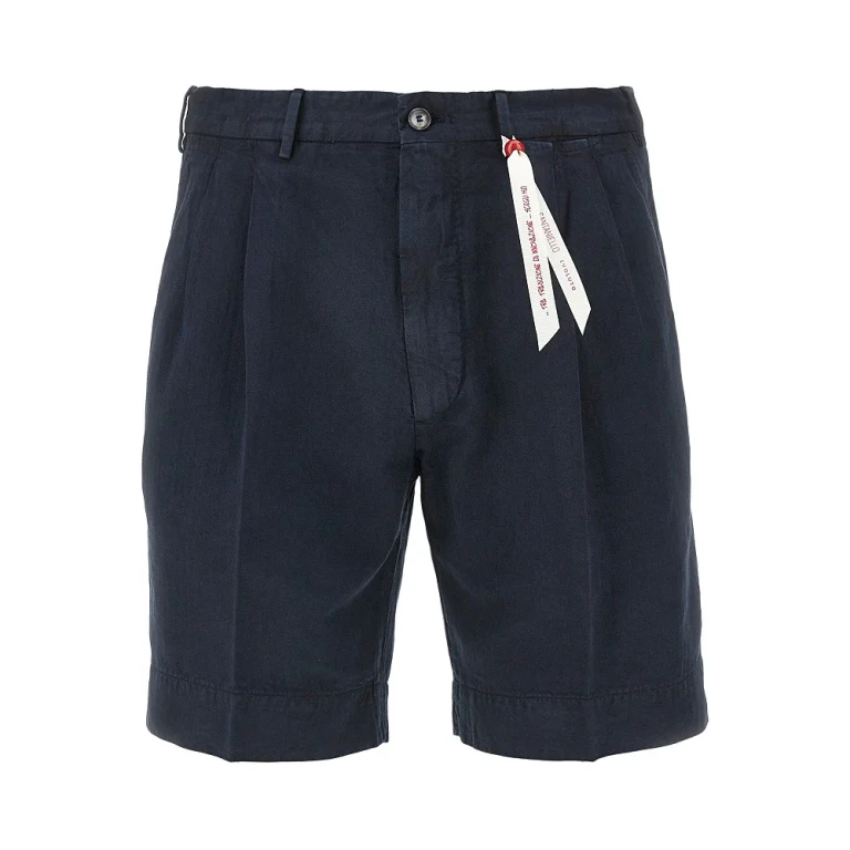 SANTANIELLO Cotton and hemp 'Evoluto' shorts Man 50