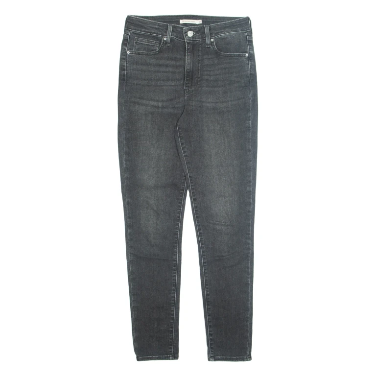 LEVI'S 721 Womens Jeans Grey Regular Tapered Stone Wash W29 L30
