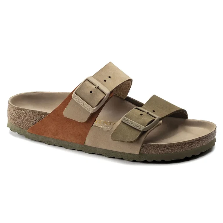 Arizona Split Nubuck Leather Sandcastle/ Faded Khaki Sandals
