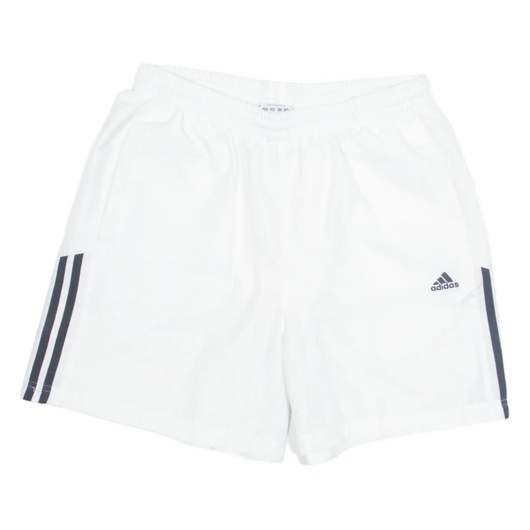 ADIDAS Mens Sports Shorts White Relaxed M W28