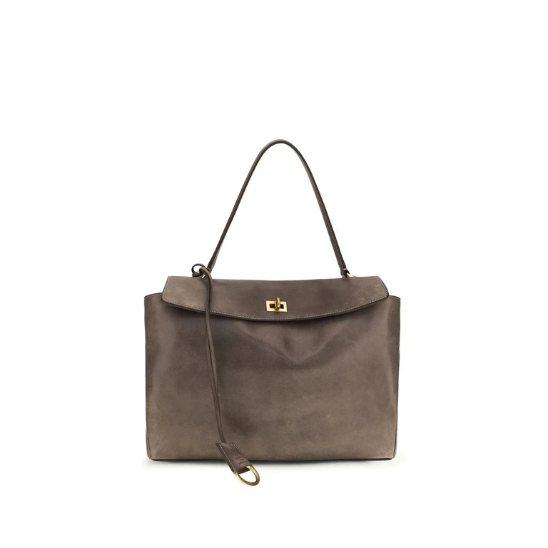 Balenciaga Gray Lamb Ovis Aries Shoulder Bag - Women