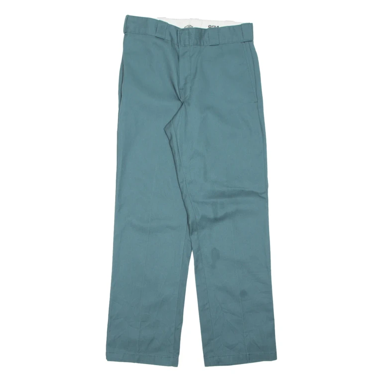 DICKIES Chino Mens Trousers Blue Regular Straight W28 L29