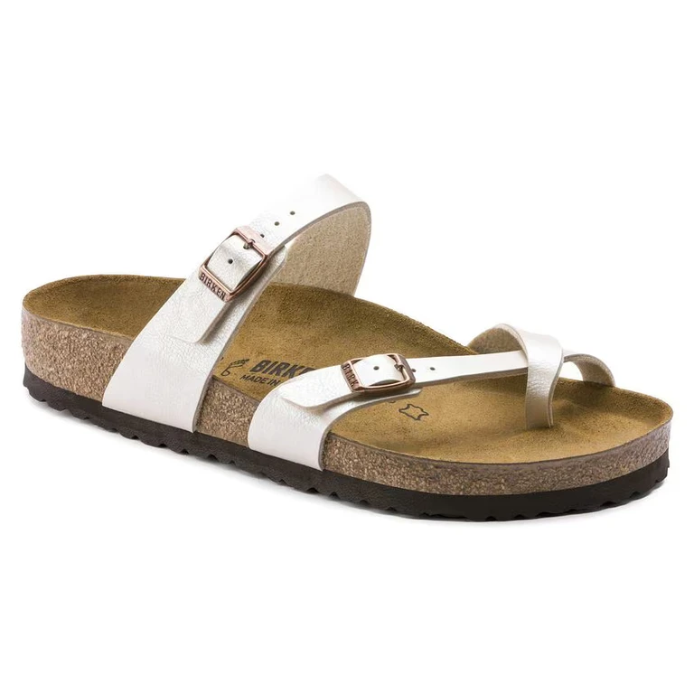 Women's Mayari Birko-Flor Graceful Pearl White Sandals
