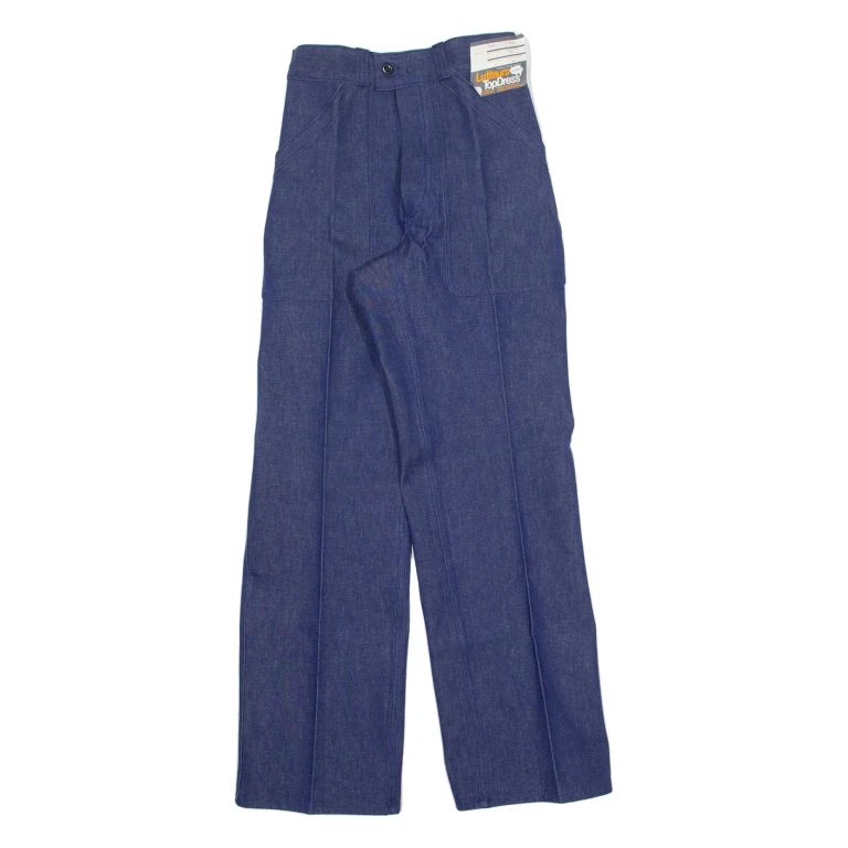 LUTTEURS Workwear Mens Trousers Blue Regular Straight W28 L33