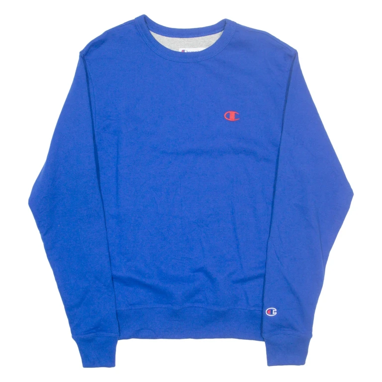 CHAMPION Mens Sweatshirt Blue S