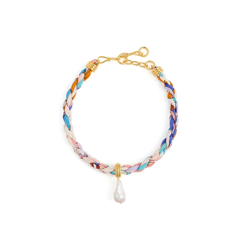 Lizzie Fortunato Woven Collar Necklace Multi One Size