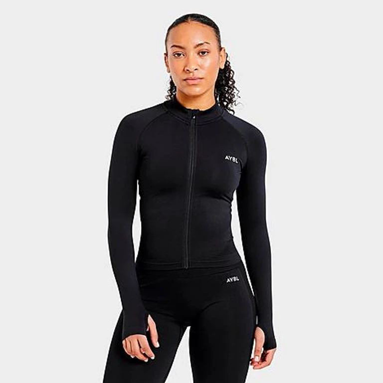 Women's Empower Seamless Full-Zip Jacket in Slate